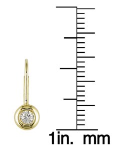 14k Gold 1/4ct Diamond Solitaire Earrings