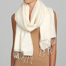 Himalaya Trading Co. Alabaster Pashmina and Silk Shawl
