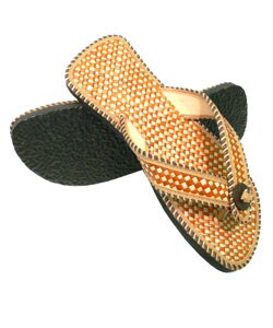 Journee Collection Bamboo Series Button Flip-flops