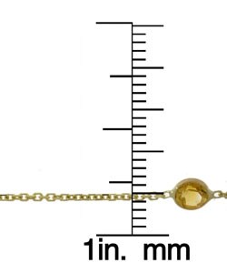14k Gold Semi-precious Stones Necklace