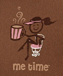 Me Time Coffee Talk Brown Tee Shirt