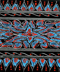 Handmade Floral Etched Lacquer Jewelry Box