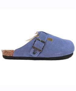 BearPaw Colored Suede and Shearling Clogs