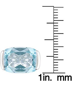Sky Blue Topaz and Silver Ring