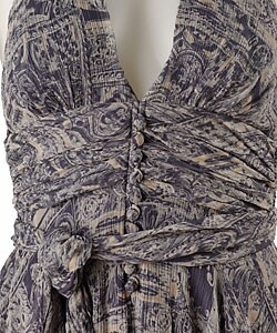 BCBG Max Azria Victorian Floral Halter Dress