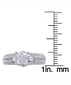 14k White Gold 1ct TDW Diamond Bridal Ring