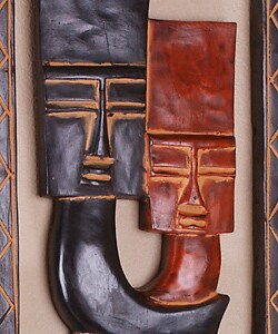 Hand-carved Fanti Mother and Child Comb (Ghana)