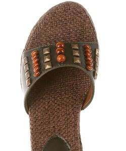 On Your Feet Lexox Embellished Espadrille Slides