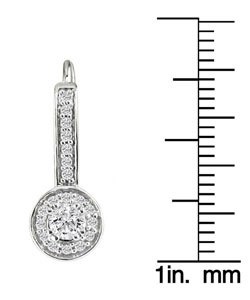 14k White Gold 3/8ct TDW Diamond Earrings