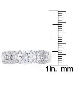 14k White Gold 1ct TDW Diamond Engagement Ring