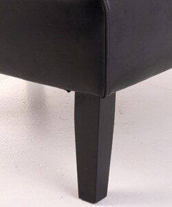 Accent Black Leather Chair
