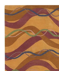 Hand-tufted Brook Collection Wool Rug (3'3 x 5'3)