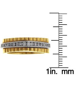 18k Gold and 1/2ct TDW Diamond Triangle Ring