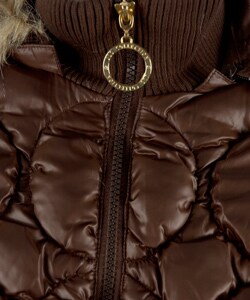 JLo Quilted Down Hooded Jacket