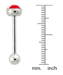 Red Heart Flat Logo Barbell (Case of 5)