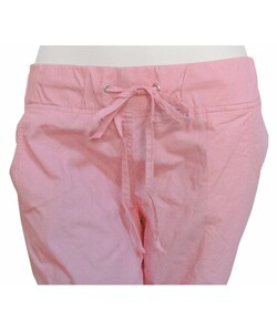 Tulle Cotton Drawstring Capri Pants