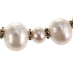 White Cultured Freshwater Pearl 8 Inch Bracelet