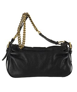 Dolce & Gabbana Black Leather Flap Shoulder Bag