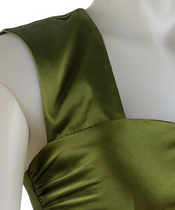 Donna Ricco Petite Cap Sleeve Stretch Satin Dress