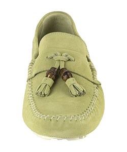 Gucci Men's Lime Suede Moccasins
