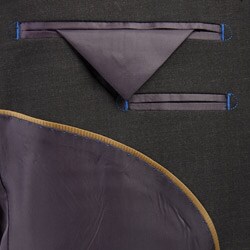 Massimo Genni Men's 2-button Wool Charcoal Suit