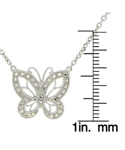 Maddy Emerson Couture 'Fly Away' 1/8ct TDW Diamond Necklace