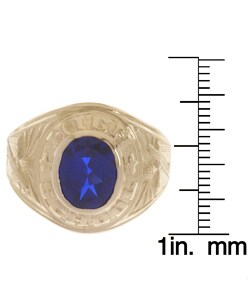 14k Yellow Gold High School Graduation CZ Ring