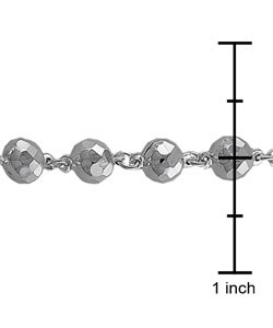 Sterling Silver Sparkling Disco Ball Necklace