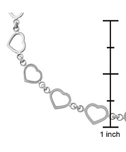 14k Gold Open Heart Necklace