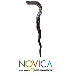 'Cobra Head' Wooden Walking Stick (Indonesia)