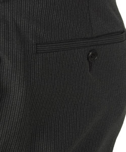 Prada Men's Dark Grey Striped Dress Pants