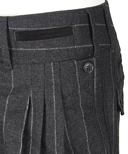 Dolce & Gabbana Men's Grey Stripe Wool Pants