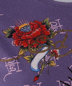 Ed Hardy Women's Short Sleeve Tee Shirt