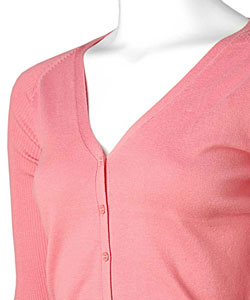 BCBG Max Azria Ribbed V-neck Cardigan