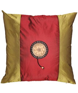 Olive and Crimson Decorative Pillow Sham