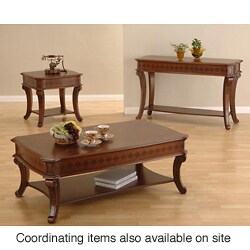 Checked Inlay End Table