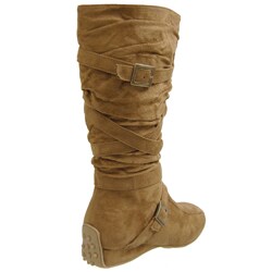 Glaze by Adi Microsuede Flat Mid-Calf Boots