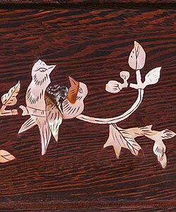 Handmade 'Flowers and Birds' Mother of Pearl Inlay
