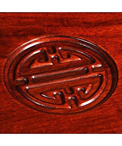 Handmade 'Symbol of Joy' 3-drawer Wood Jewelry Box
