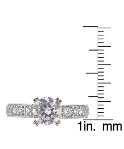 Tacori Platinum 1/3ct TDW Diamond CZ Ring (G-VS)