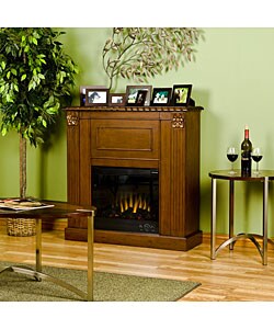 Lincolnshire Walnut Electric Fireplace