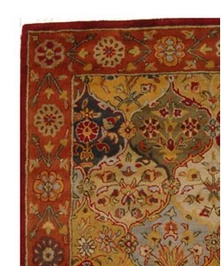 Handmade Heritage Bakhtiari Multi/ Red Wool Rug (4' x 6')