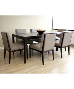 Cymbeline Taupe Extendable 8-piece Dining Table Set