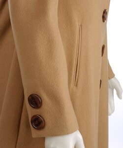 Marvin Richards Cashmere Blend Stand Collar Coat