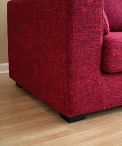 Berenice Burgundy Chenille Sofa and Chaise 2-piece Set