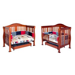 DaVinci Parker 4-in-1 Crib with Toddler Rail in Cherry