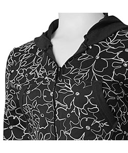 Parang Junior's Cropped Zip-front Printed Hoodie