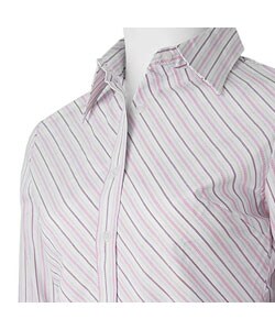 Finity Junior's Pink Striped Fitted Shirt