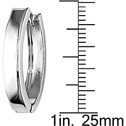 10k White Gold Hoop Earrings
