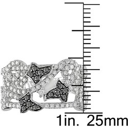 14k Gold 3/4ct TDW Black and White Diamond Ring